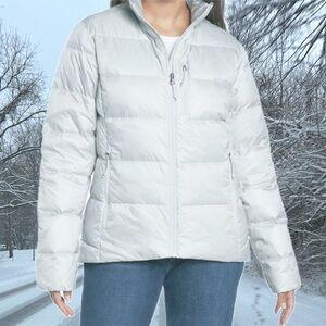 Eddie Bauer Women's Silver Shine  Down Packable Puffer Jacket sizes S/L/XL